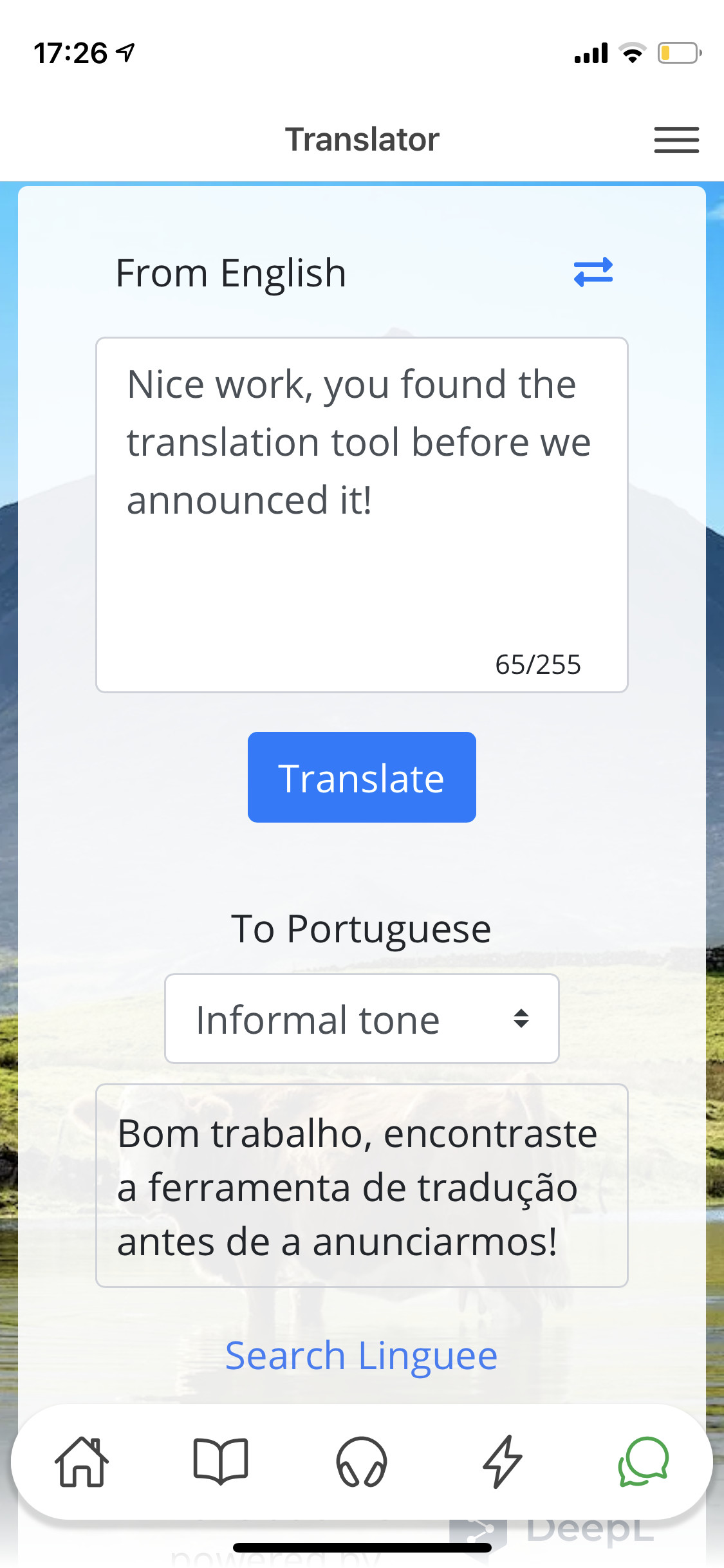 Date In Portuguese Translation